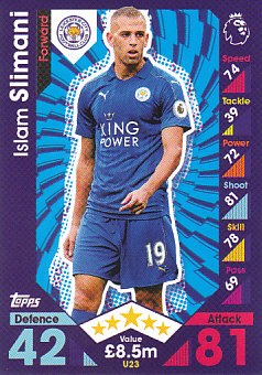 Islam Slimani Leicester City 2016/17 Topps Match Attax Extra  #U23